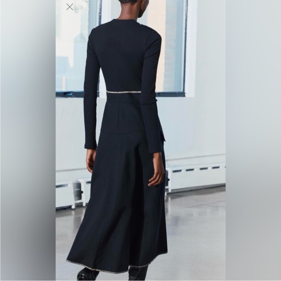 Zara Black Midi Dress - Picture 2 of 3